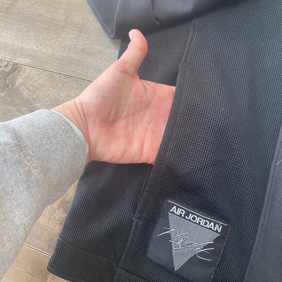 Nike Air Jordan Flight Jacket Mens Medium Full Zip Logo Jumpman Black - Picture 8 of 10